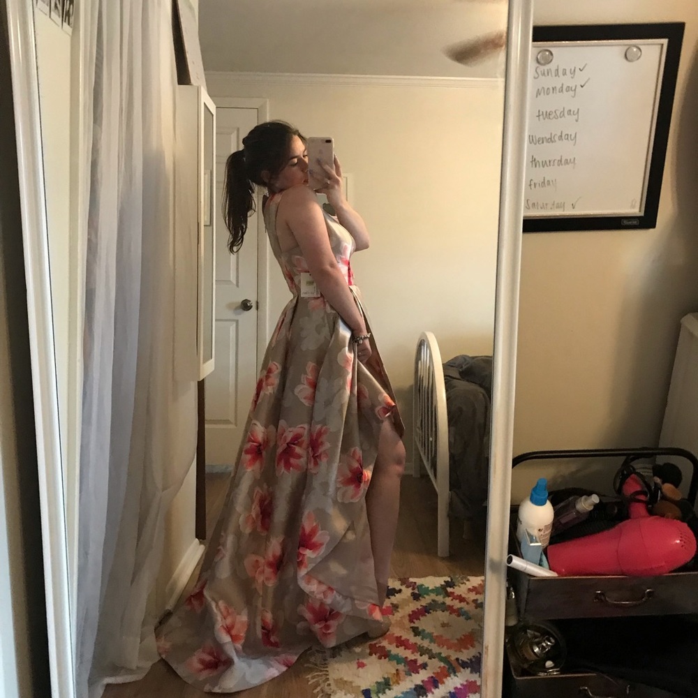 Calvin Klein High Low Prom Dress